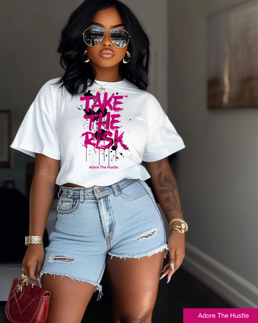 Adore The Hustle Organic Ribbed Neck T-Shirt